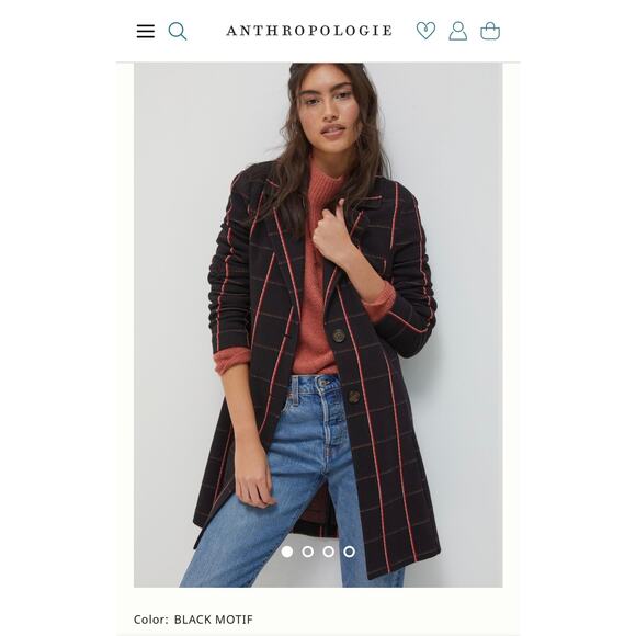 Anthropologie Avec Les Filles Sigrid Longline Blazer - Size Large - OC - Picture 1 of 12